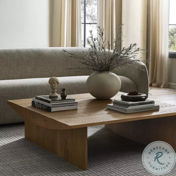 Pickford Dusted Oak Veneer Square Coffee Table
