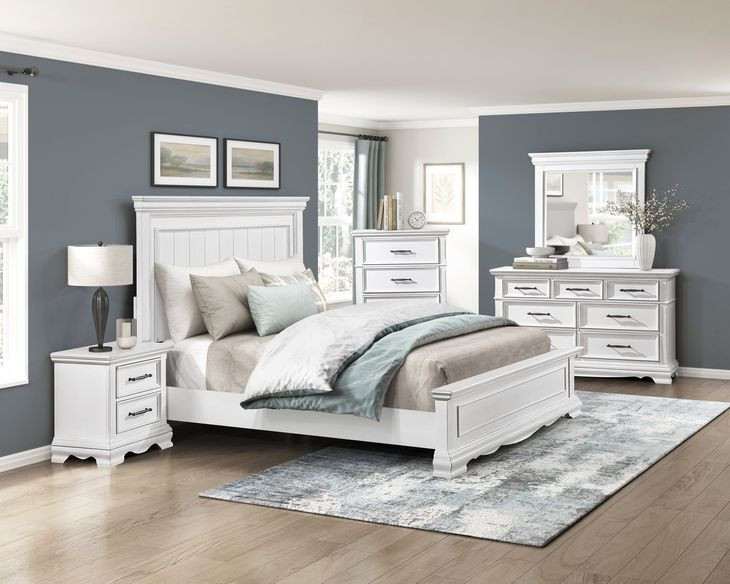 York White 7 Drawer Dresser