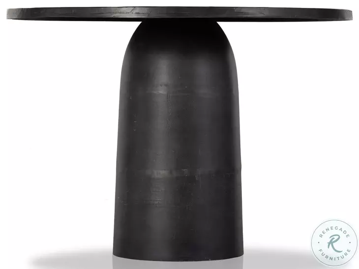 Basil Aged Grey Outdoor 42" Round Dining Table