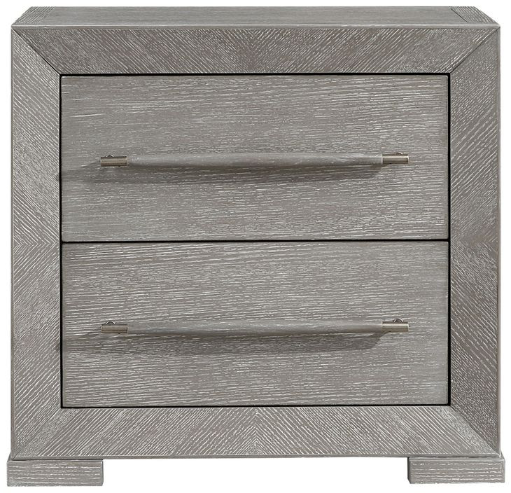 Owen Gray 2 Drawer Nightstand