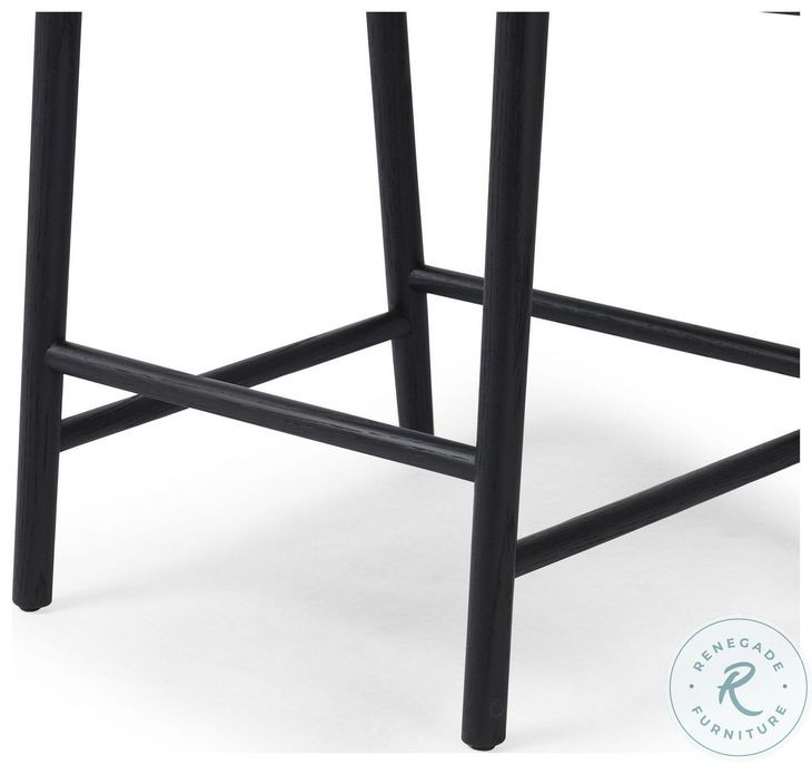 Buxton Black Oak Counter Height Stool