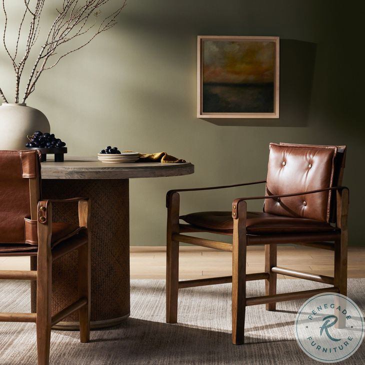 Lenz Sonoma Chestnut Dining Armchair