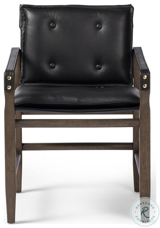 Lenz Carson Black Dining Armchair