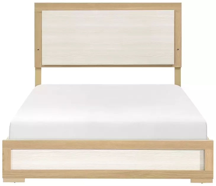Sterling Natural and White Panel Bedroom Set