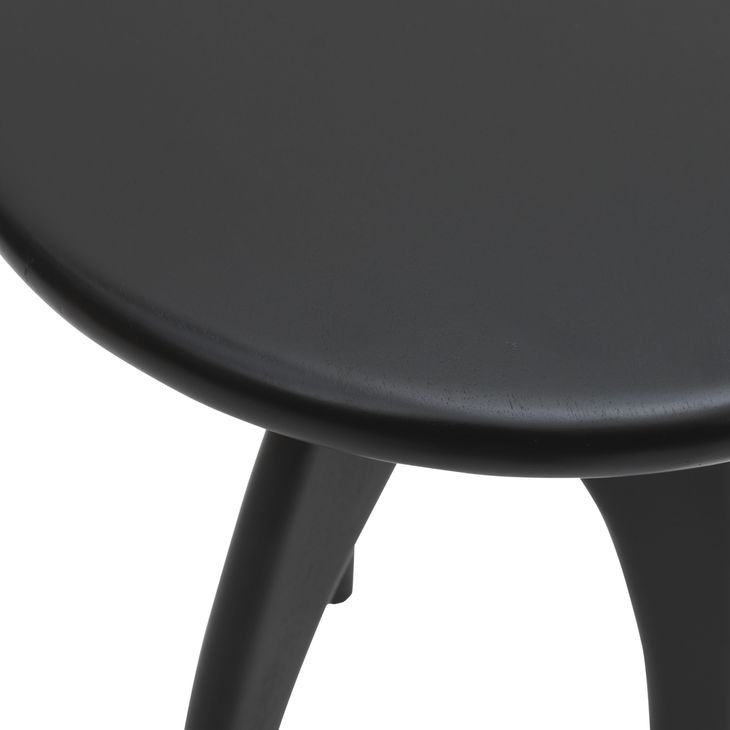 Aero Black Round Accent End Table