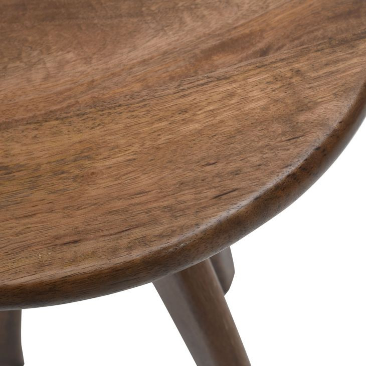 Aero Chestnut Round Accent End Table
