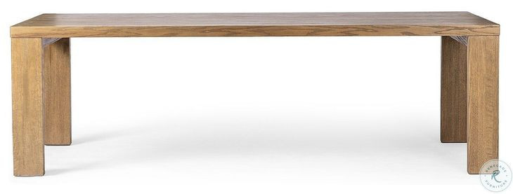 Millie Drifted Oak Solid 96" Rectangular Dining Table