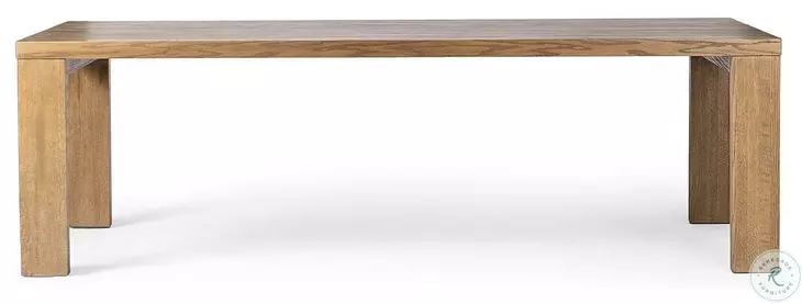 Millie Drifted Oak Solid 96" Rectangular Dining Table