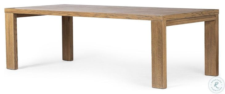 Millie Drifted Oak Solid 96" Rectangular Dining Table