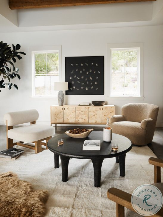 Kelden Raw Black Coffee Table
