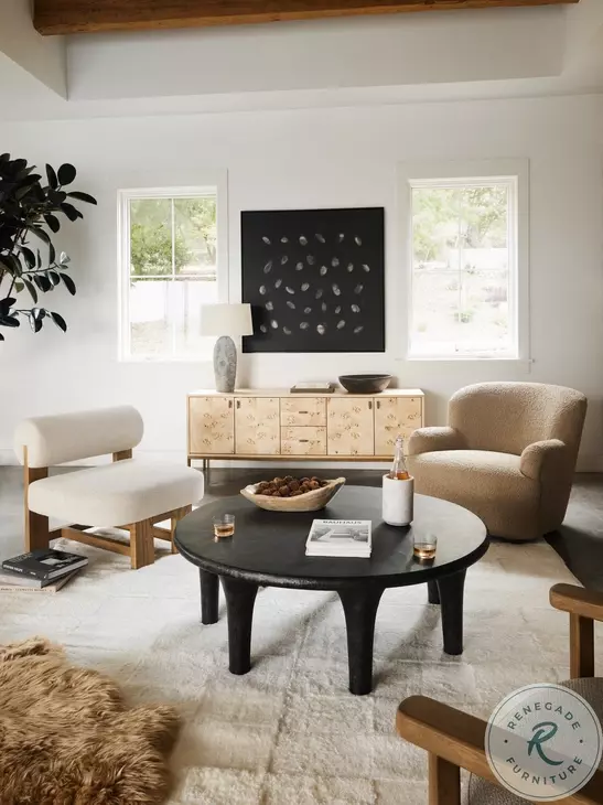 Kelden Raw Black Coffee Table