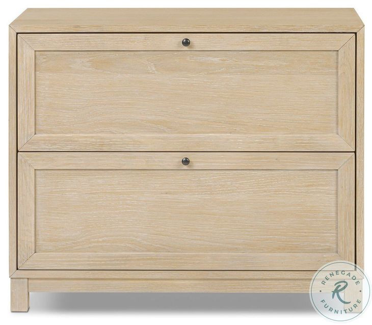 Millie Light Bleach Oak Veneer 2 Drawer Nightstand