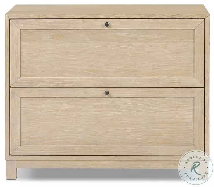 Millie Light Bleach Oak Veneer 2 Drawer Nightstand