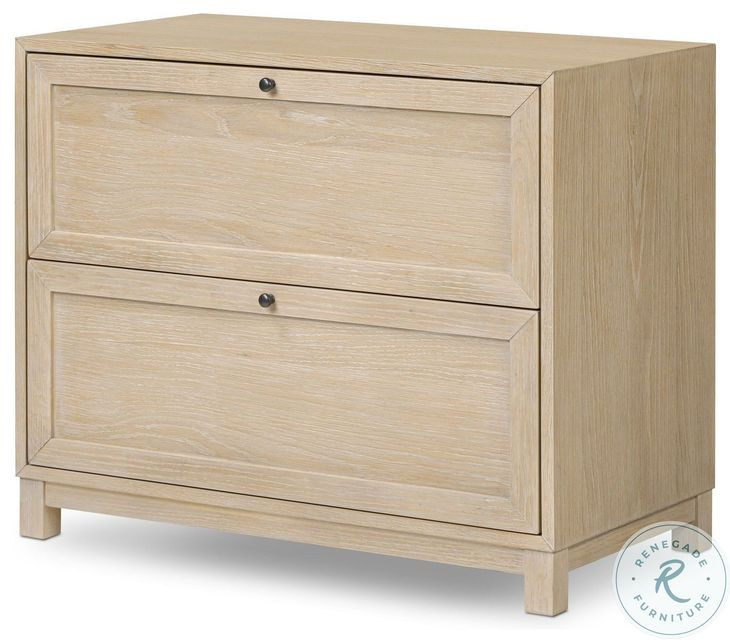 Millie Light Bleach Oak Veneer 2 Drawer Nightstand