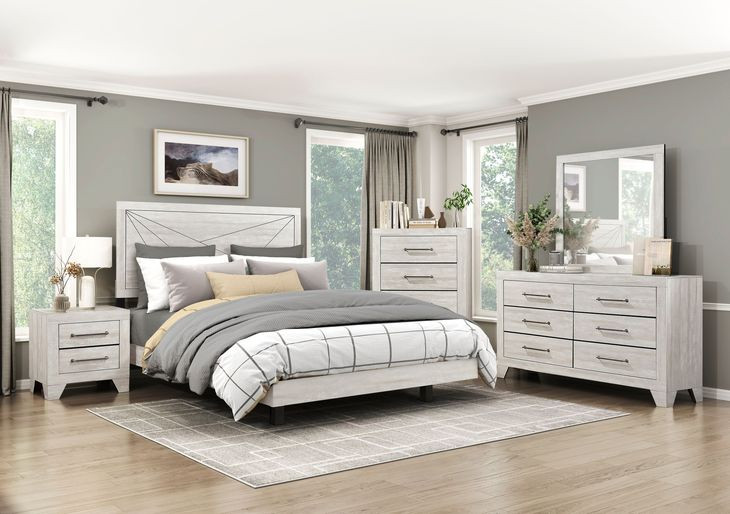 Aspen Dusty Gray Queen Panel Bed
