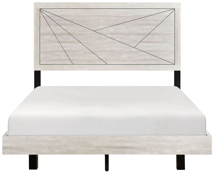 Aspen Dusty Gray Queen Panel Bed