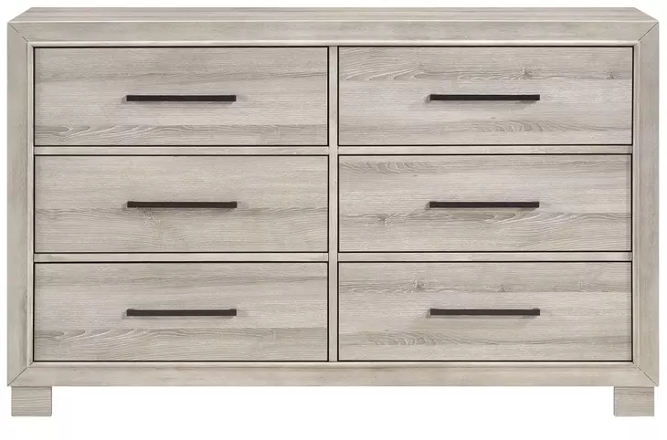 Everett Gray 6 Drawer Dresser
