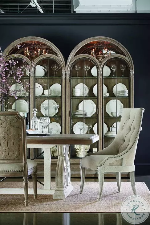 Arch Salvage Neutral And Parchment Mills Side Chair Set of 2