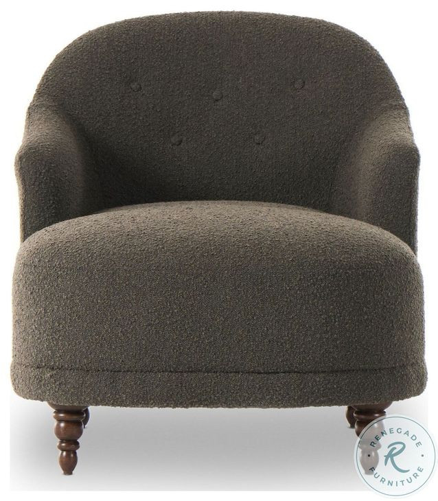 Marnie Knoll Mink Performance Fabric 32" Upholstered Chaise Lounge