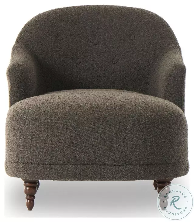 Marnie Knoll Mink Performance Fabric 32" Upholstered Chaise Lounge