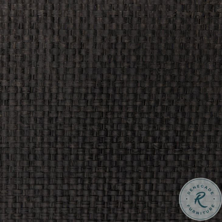 Fiona Black Raffia 6 Drawer Dresser