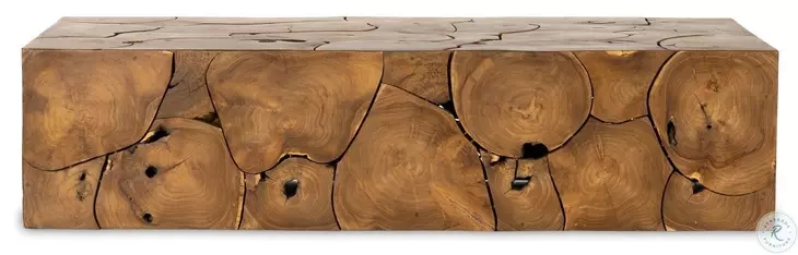 Tomlin Teak Root Rectangular Outdoor Occassional Table Set