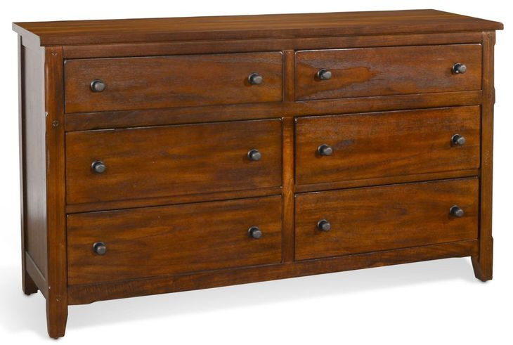 Santa Fe Dark Chocolate 6 Drawer Dresser