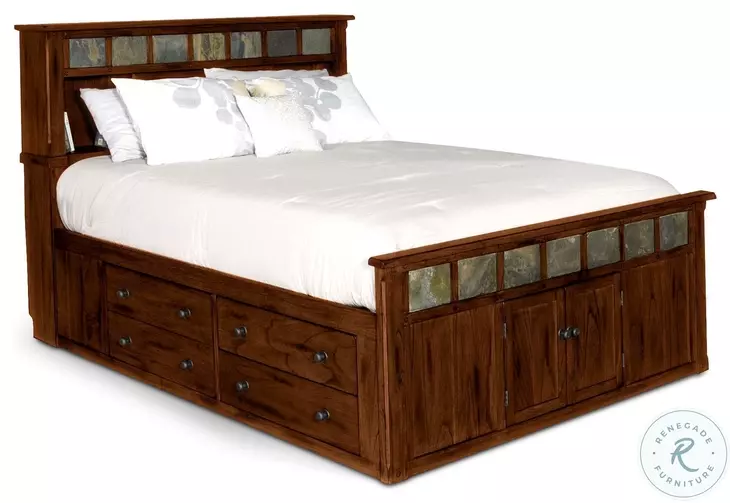 Maple Haze Dark Brown Bedroom Set