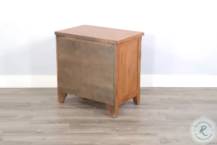 Crimson Ridge Beige 3 Drawer Nightstand