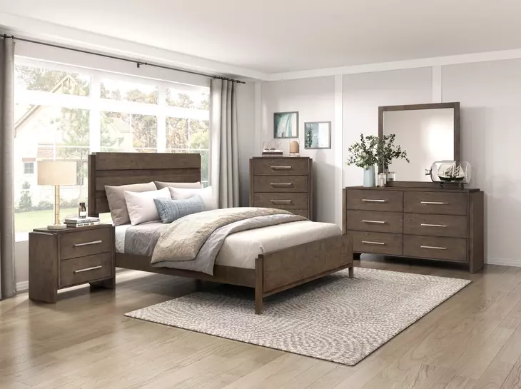 Emmett Dark Walnut 6 Drawer Dresser From Homelegance | Coleman