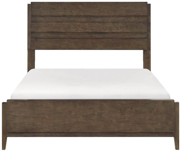 Emmett Dark Walnut Queen Panel Bed