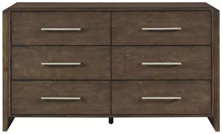 Emmett Dark Walnut 6 Drawer Dresser