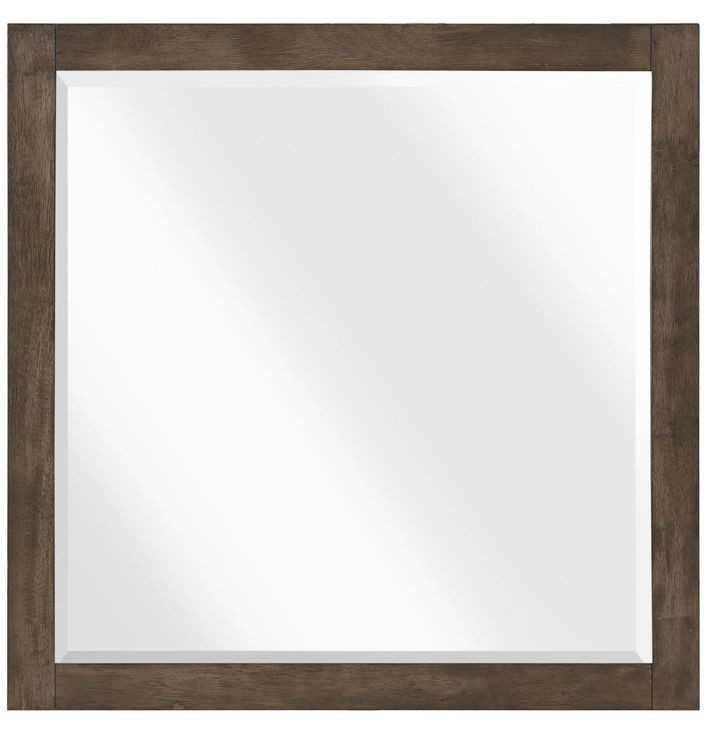 Emmett Dark Walnut Square Dresser Mirror