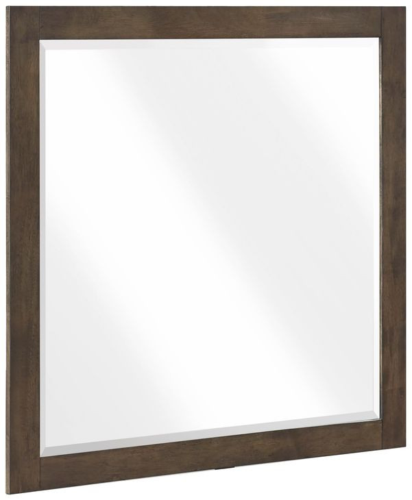 Emmett Dark Walnut Square Dresser Mirror