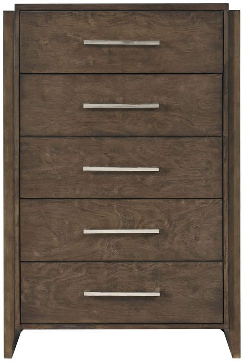 Emmett Dark Walnut 5 Drawer Chest
