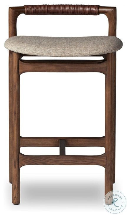 Baden Alcala Wheat Performance Fabric Counter Height Stool