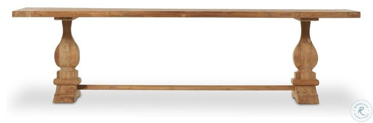 Novell Reclaimed Natural FSC Rectangular Outdoor Dining Room Set