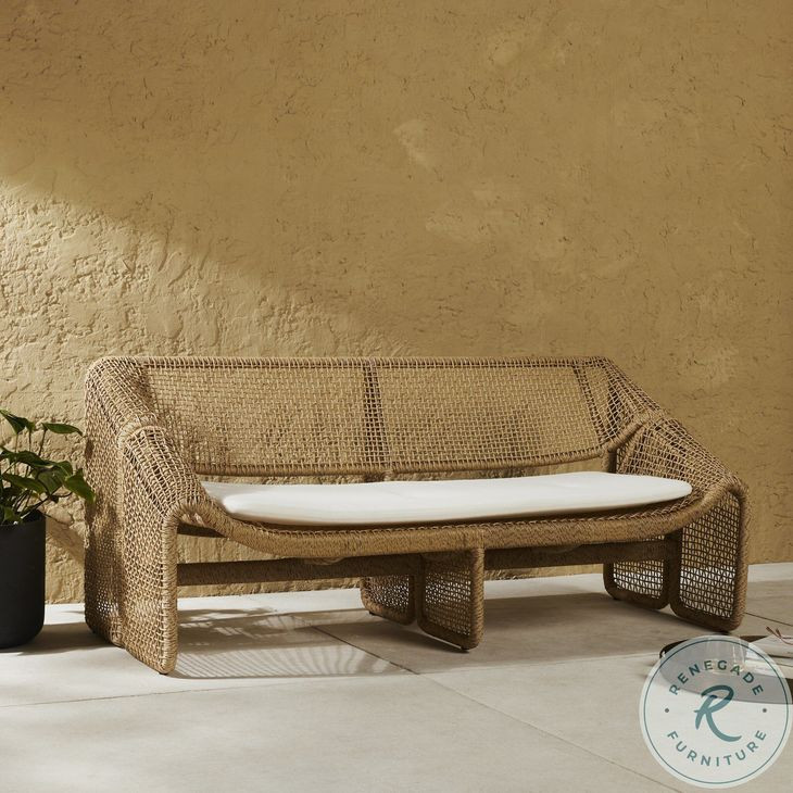 Selma Faux Hyacinth 63" Outdoor Sofa