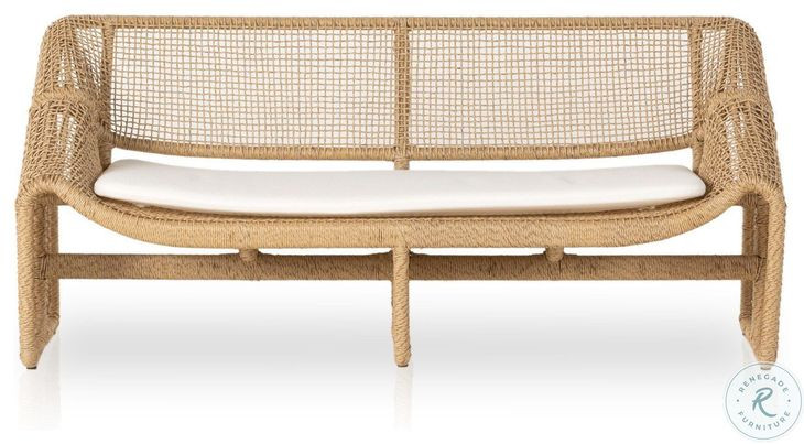 Selma Faux Hyacinth 63" Outdoor Sofa