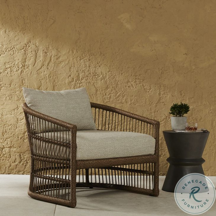 Montecito Faux Dark Hyacinth Outdoor Chair