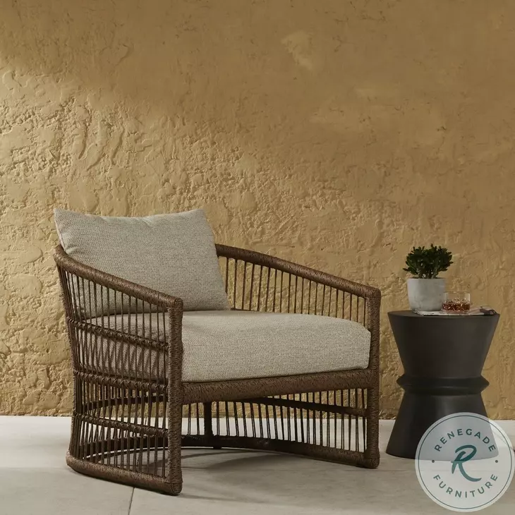 Montecito Faux Dark Hyacinth Outdoor Chair