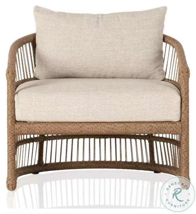 Montecito Faux Dark Hyacinth Outdoor Chair