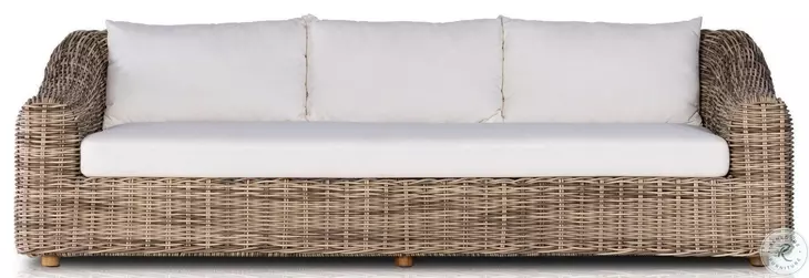 Messina Chunky Sand Woven 63" Outdoor Sofa