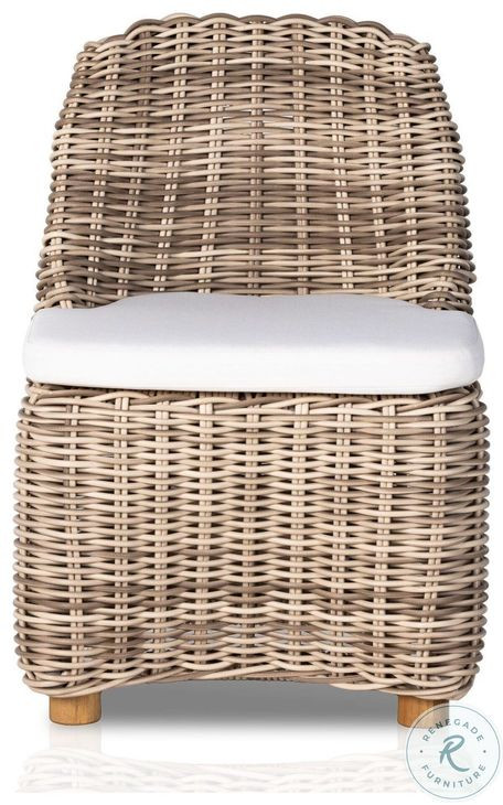 Messina Chunky Sand Woven Outdoor Dining Chair Set of 2