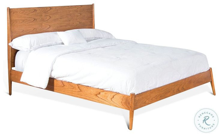 Cinnamon Mindi Medium Brown Eastern King Platform Bed