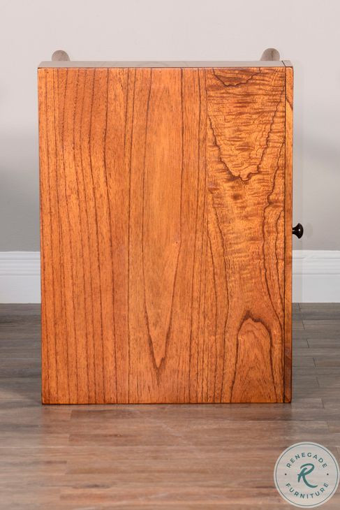 Cozy Luxe Medium Brown 1 Drawer Nightstand