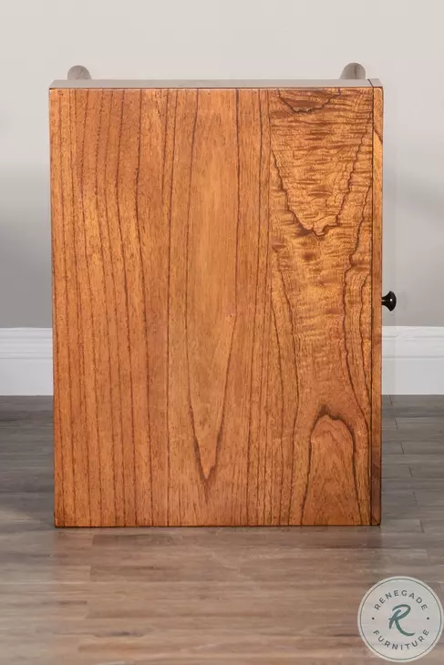 Cozy Luxe Medium Brown 1 Drawer Nightstand