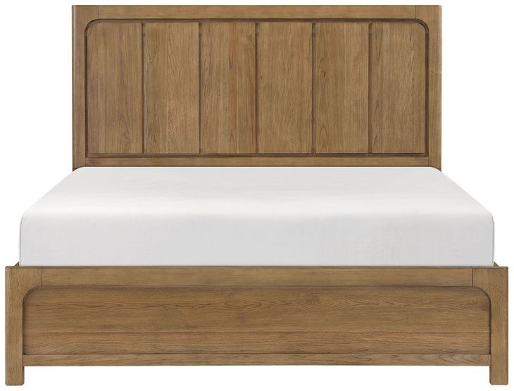Charlotte Light Brown California King Storage Platform Bed
