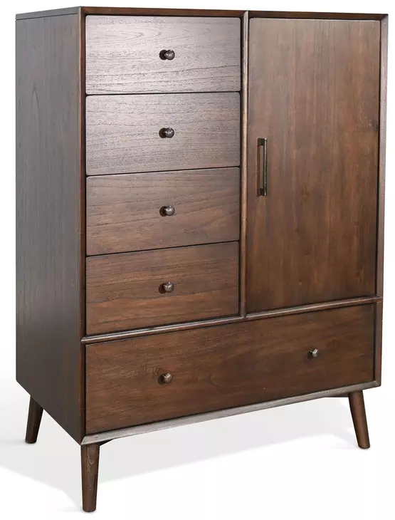 2336WL-C2 Walnut 5 Drawer Chest