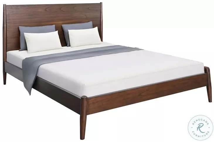 Cozy Luxe Dark Brown Eastern King Platform Bed